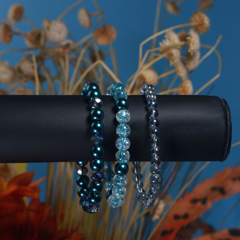 Hand beaded bracelet by Angela Lopez